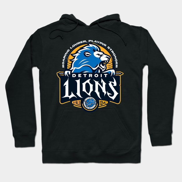 detriot lions pride Hoodie by AOAOCreation